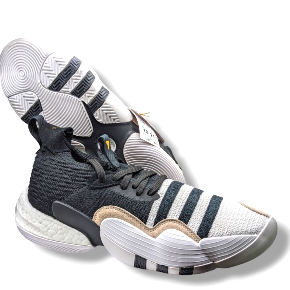 Size 10 - Adidas Trae Young 2.0 Super Villain Black/White/Tan NWT